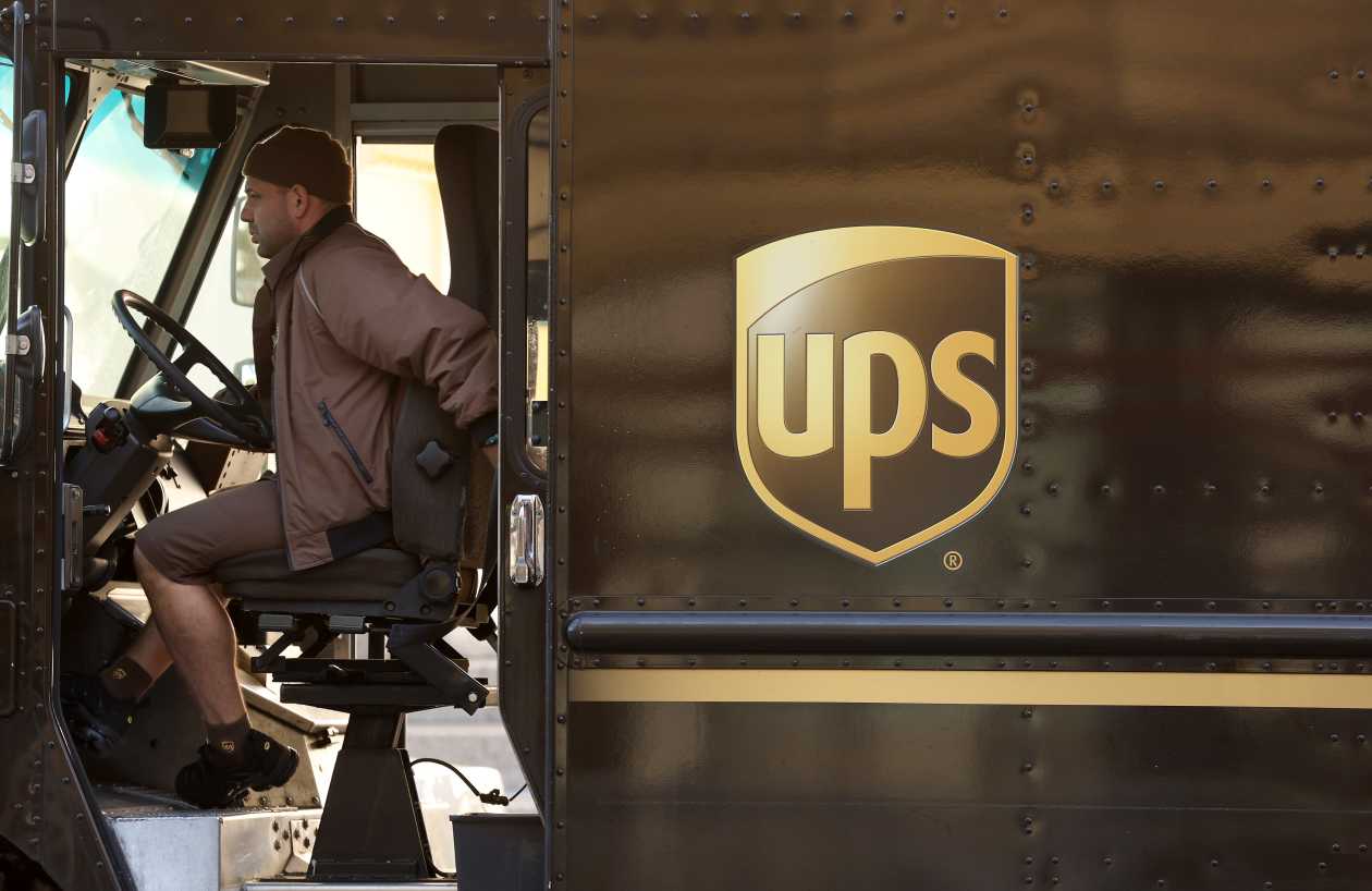 UPS’s stock looked to surge after the company announced it beat profits by the widest margin in more than four years.