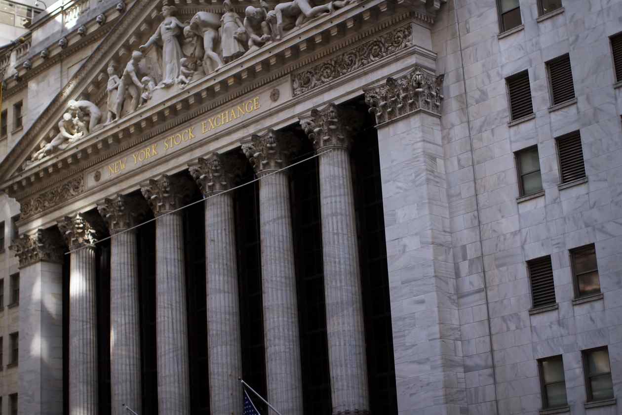 The New York Stock Exchange building.