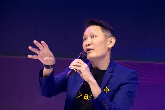 Richard Teng speaking at the Australian Crypto Convention.
