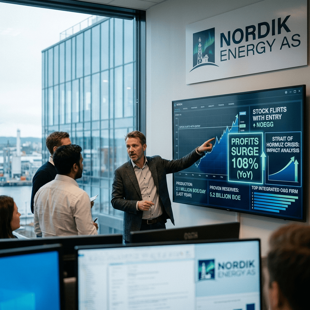 Norwegian oil company stock and production