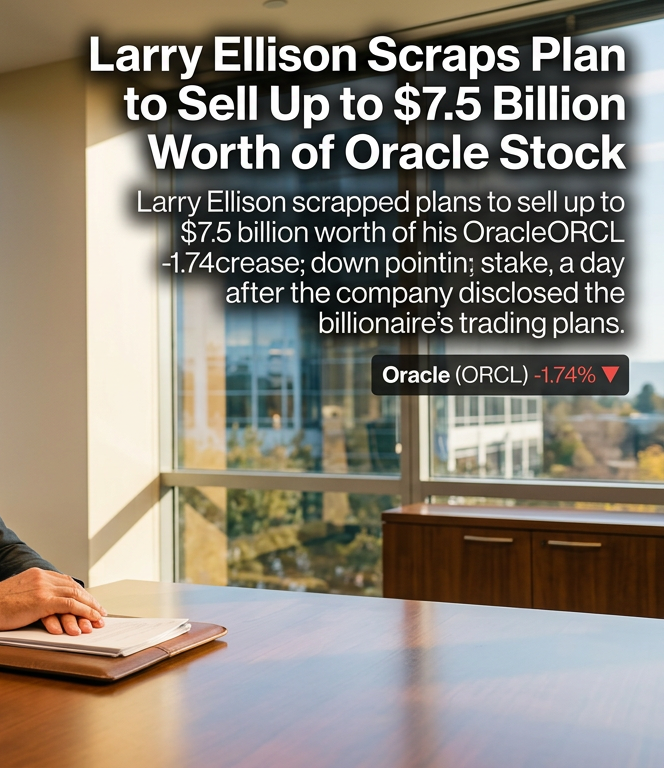 Larry Ellison Oracle stock trading news