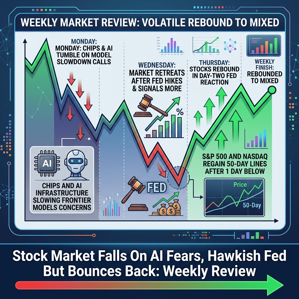 Weekly market review: volatile rebound to mixed; stocks fall, then recover