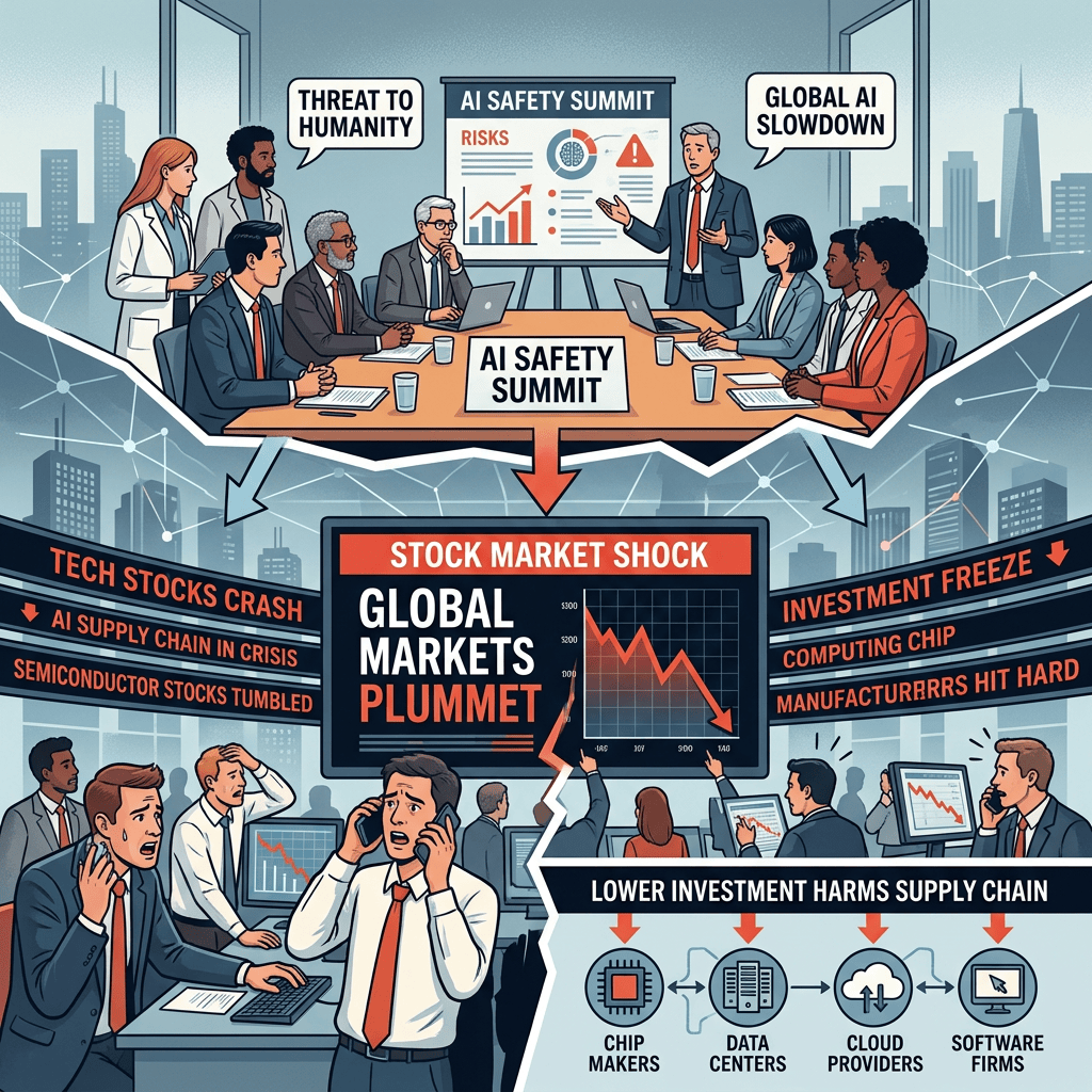 AI safety summit links AI fears to market crash and supply-chain damage